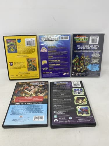 Transformers The Movie TMNT Turtles Super Mario Bros DVD lot of 5 Enter Shredder — photo 2