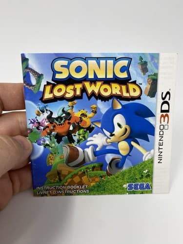 (Manual Only) Sonic Lost World Nintendo 3DS Pristine Authentic