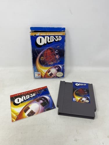 ORB-3D (Nintendo Entertainment System, 1990) GAME+BOX+MANUAL — photo 7