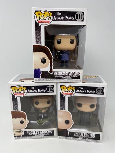 Funko Pop! Addams Family Vinyl Figures Lot of 3 - Wednesday Addams Uncle Fester