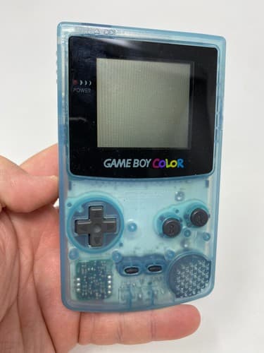 Nintendo Game Boy Color Lawson Aqua Blue Milky White Neotones Very Rare 100% OEM