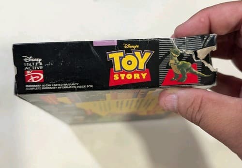Super Nintendo Toy Story SNES Original Box w/ Damaged Manual — photo 9