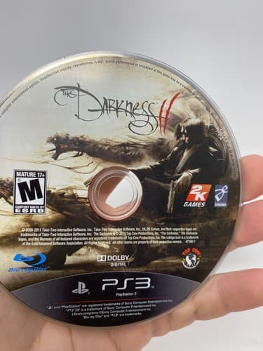 The Darkness (2007) & The Darkness II (2012) - PlayStation 3 PS3 Discs ONLY — photo 5