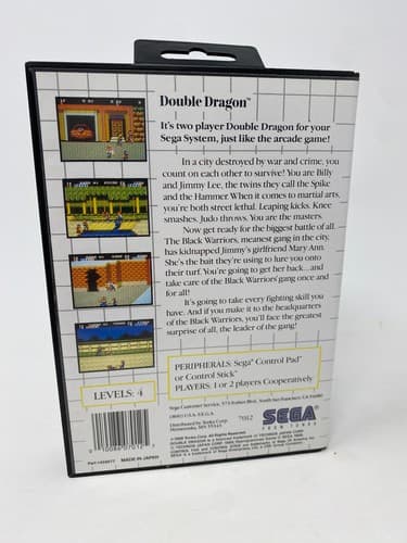 Double Dragon Sega Master System CIB Complete w/ Manual & Insert Very Nice — photo 4