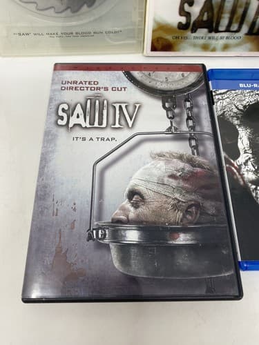 Saw Dvd/blu Ray Lot 1-4 & Jigsaw Some With Slipcoves . Very Good! Ships Fast — photo 5