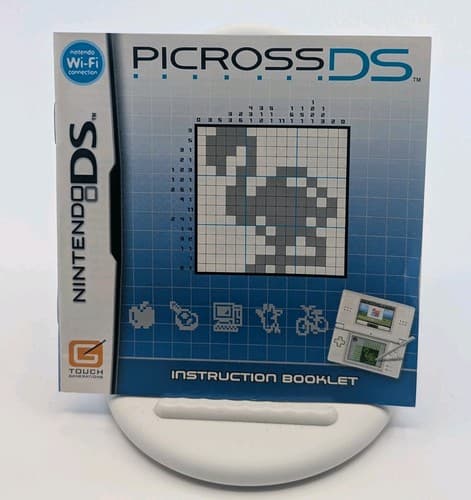 Picross (Nintendo DS, 2007) COMPLETE Manual Case Tested — photo 4
