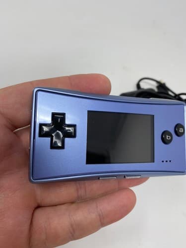 Nintendo Game Boy Micro GBM - Blue + AC Charger Collectors Condition US Seller — photo 3