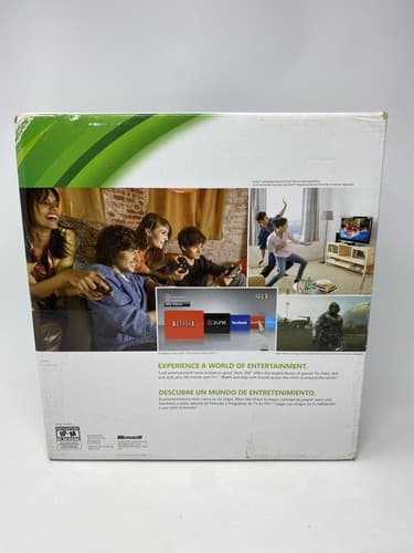 Microsoft Xbox 360 S 4GB Black Console CIB w/ Controller Tested Works — photo 4