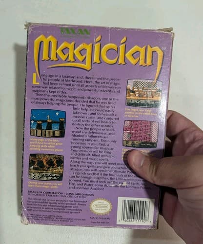 Magician NES Nintendo Complete In box with Wear, Tested — photo 2