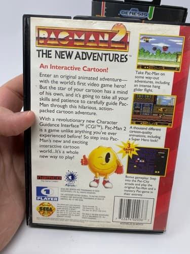 Ms. Pac-Man & Pac-man 2 SEGA Genesis Tested Authentic CIB & Game and Case — photo 4