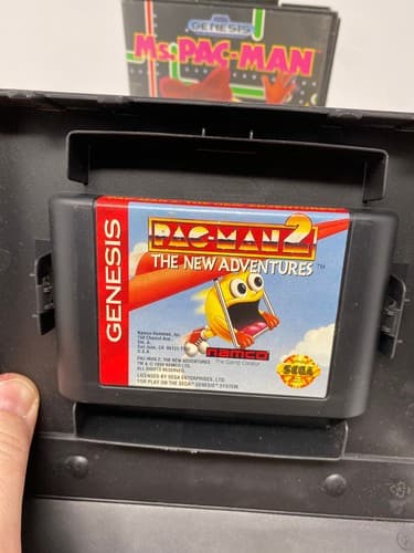 Ms. Pac-Man & Pac-man 2 SEGA Genesis Tested Authentic CIB & Game and Case — photo 8