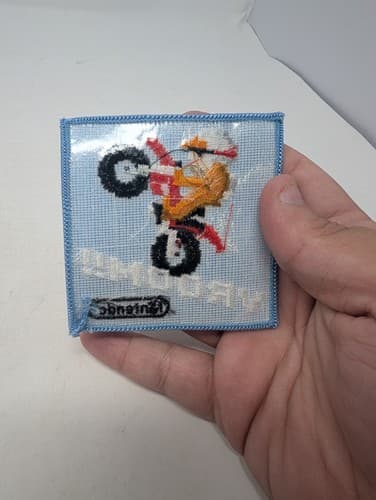 Excitebike Promo Patch Vroom Nintendo Promo Rare Blue — photo 2