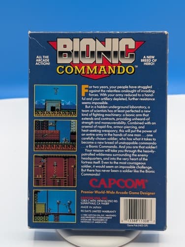 Bionic Commando (Nintendo NES, 1988) Complete CIB Tested Authentic — photo 3