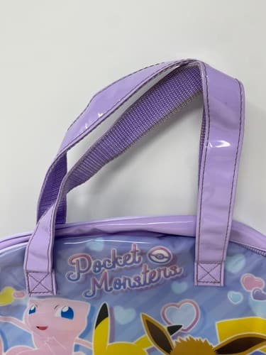 Pokemon Mew Pikachu Eevee Purple Boston Swim Bag Beach Tote Limited Pocket Mon — photo 5
