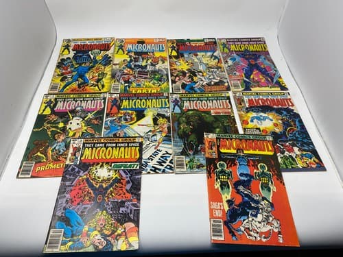 The Micronauts Bronze Age Marvel Comics Comic Book Set 1-8 10,11