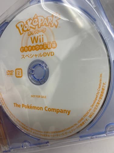 PokePark Wii DVD 2 Not for Sale Pokemon Company Nintendo Disc 2009 Game Freak — photo 2