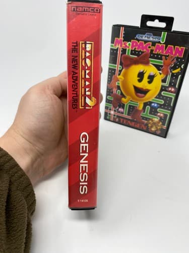 Ms. Pac-Man & Pac-man 2 SEGA Genesis Tested Authentic CIB & Game and Case — photo 5