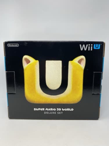Nintendo Wii U Black Super Mario 3D World Deluxe Set Console/W Controllers — photo 5