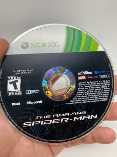 The Amazing Spiderman (Microsoft Xbox 360, 2012) Disc Only Tested Working — photo 2