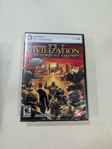 Sid Meier's Civilization IV: Beyond the Sword Expansion Pack PC CD, Box + Manual