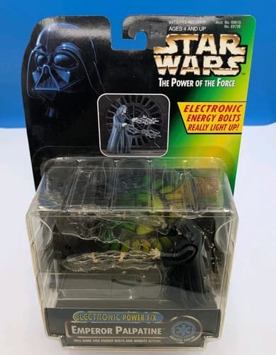 1997 Kenner Star Wars Power Of The Force Emperor Palpatine Electronic POTF — photo 2