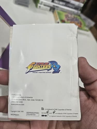 King of Fighters R-2 NeoGeo Pocket Color Original Complete CIB Authentic Tested — photo 9