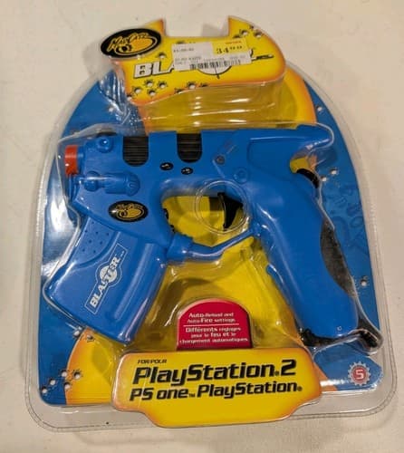 Madcatz Blaster For PS1 & PS2 Playstation 2 Blue Controller New Sealed