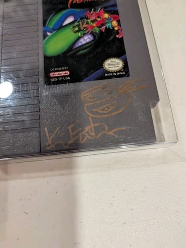 TMNT Tournament Fighters NES Cart Signed By Kevin Eastman — photo 2