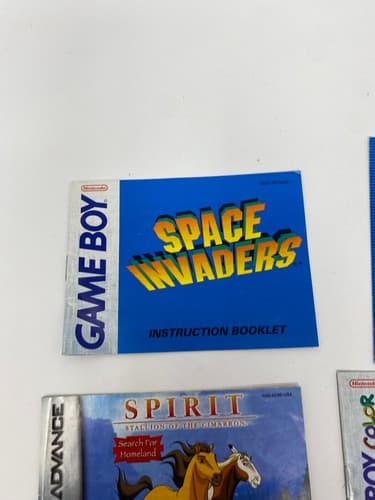 Lot of 5 GameBoy, Gameboy Color & Gameboy Advance Manuals F-1 Space Turok Spirit — photo 4