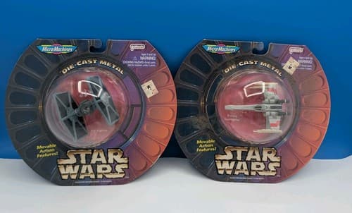 Star Wars Micro Machines Die-Cast X-Wing starfighter & Tie Fighter - New — photo 2