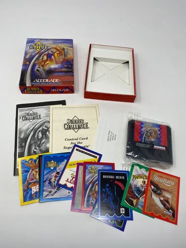 Summer Challenge (Sega Genesis) CIB Complete w/ manual inserts poster cards etc — photo 7