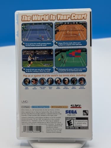 Virtua Tennis: World Tour (UMD) Sony PSP Video Game SEGA Federer with Manual — photo 2
