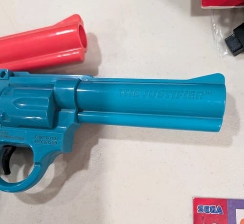 Lethal Enforcers Blue & Pink Gun Controllers Justifier Sega Genesis TESTED — photo 5