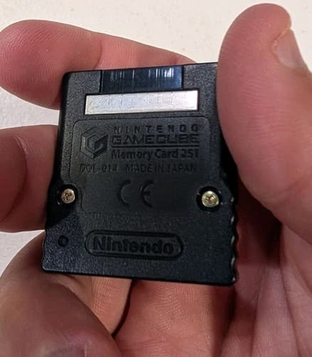 OEM Nintendo GameCube Black Memory Card 251 Blocks (DOL-014) - Tested & Working — photo 5