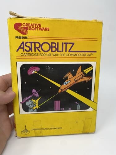 Creative Software Astroblitz for Commodore 64 BOX ONLY NO GAME 1983