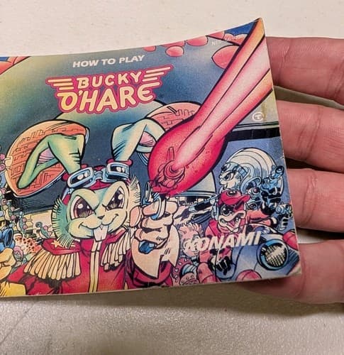 BUCKY O'HARE NES NINTENDO ORIGINAL INSTRUCTION NO GAME MANUAL ONLY RARE — photo 2