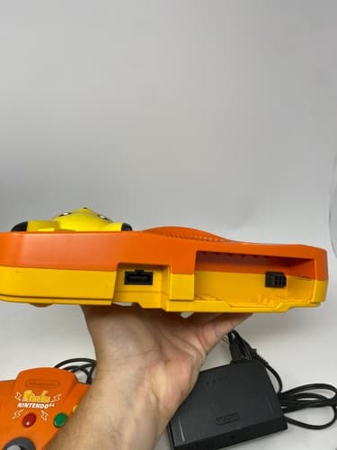 Nintendo 64 Pokemon Pikachu Limited Edition Orange/Yellow Console w/ Controller — photo 7