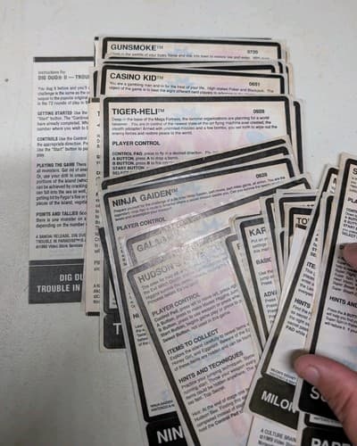 Lot Of 47 NES Quik Play Rental Instruction Stickers Unused Rare - Mario Bros II — photo 6