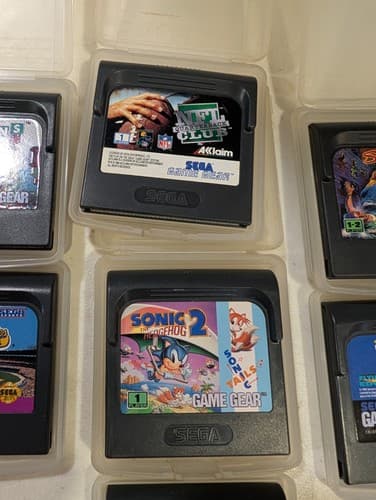 Lot of 7 Sega Game Gear Games Tested Working - Streets Of Rage, Sonic 2, Columns — photo 3