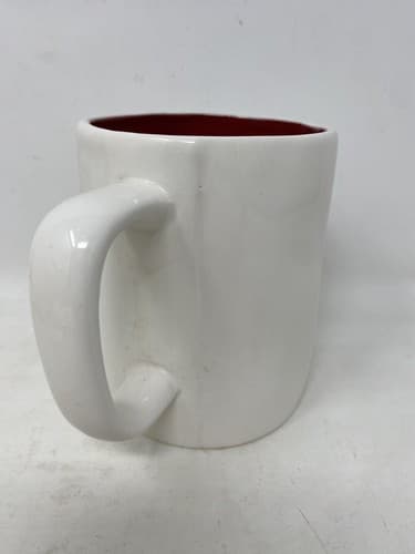 NEW Rae Dunn HERS Mug Cup - Red Inside And Text Color Magenta Artisan Collection — photo 3
