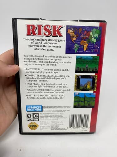 Risk Sega Genesis Complete CIB Game Manual Case Authentic — photo 3