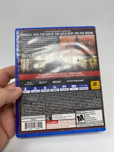 Red Dead Redemption 2 (PlayStation 4 PS4) Complete w Map Tested Rockstar Western — photo 8