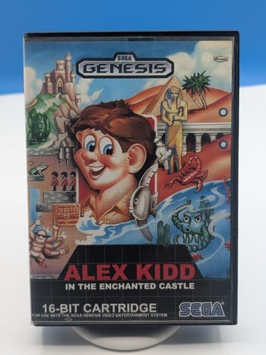 Alex Kidd in the Enchanted Castle (Sega Genesis, 1990) Fame And Box, No Manual
