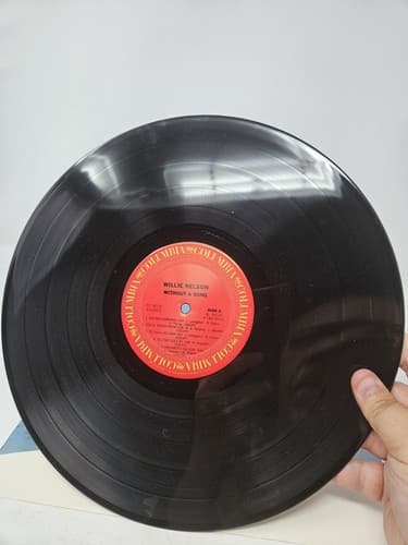 WILLIE NELSON Without A Song COLUMBIA RECORDS LP Vinyl Record — photo 4