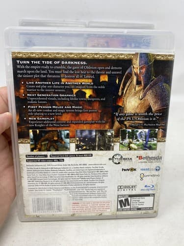 3 games Lot Bundle PS3 Final Fantasy Kingdom Hearts Elder Scrolls Oblivion Etc — photo 3