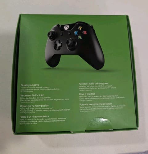 **Boxes & Paperwork only** Microsoft Xbox One Black And Blue Controllers — photo 7