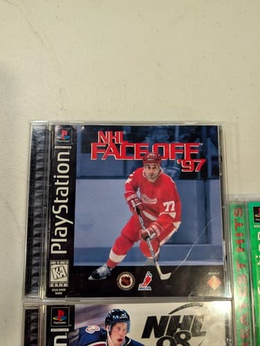 Lot of 3 PS1 PlayStation Hockey Games - NHL Faceoff, 97, NHL 98 CIB Tested — photo 2