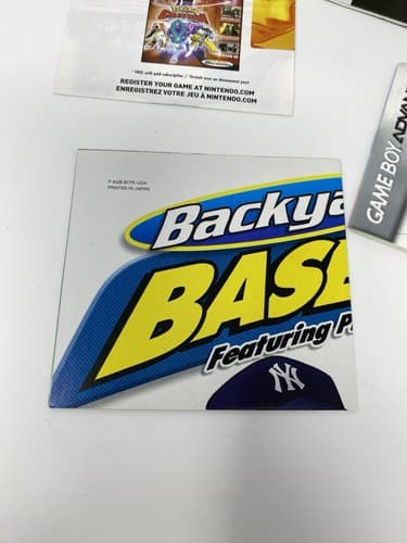 Backyard Baseball (Nintendo Game Boy Advance, 2004) Box Manual Inserts Poster — photo 9