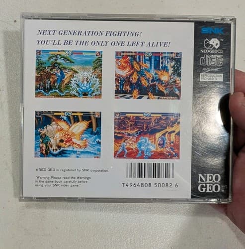 World Heroes Perfect Neo Geo CD US Version Rare, Tested — photo 2