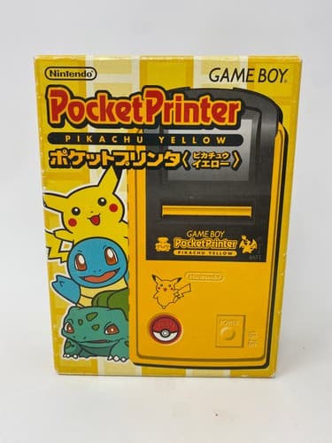Nintendo Game Boy Pocket Printer Pikachu Yellow Camera Tested Japan